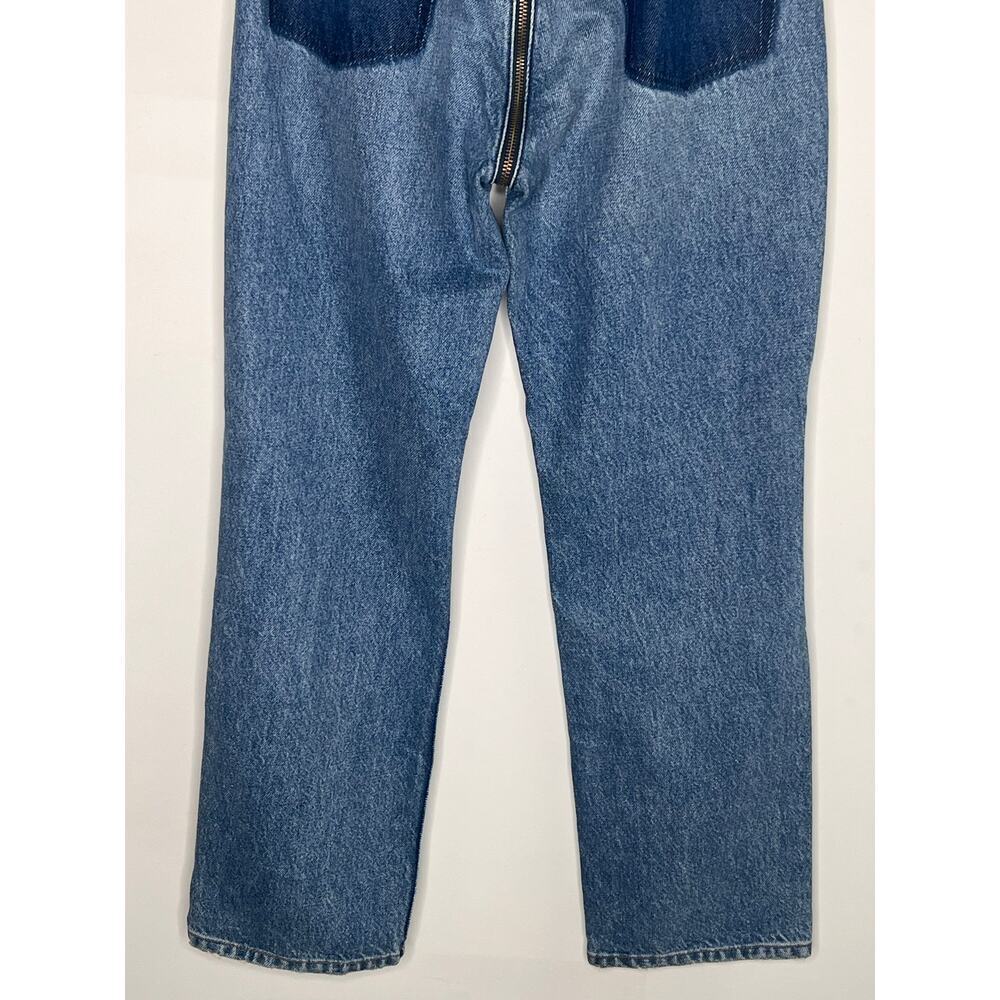 Reformation High Rise Straight Leg Ankle Zipper Jean Celtic Wash Women's Size 26 - Picture 9 of 11